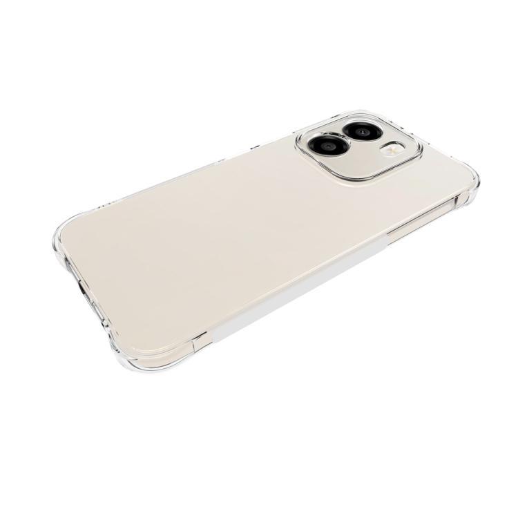 For Honor X6e 4G Shockproof Non-slip Thickening TPU Phone Case(Transparent)