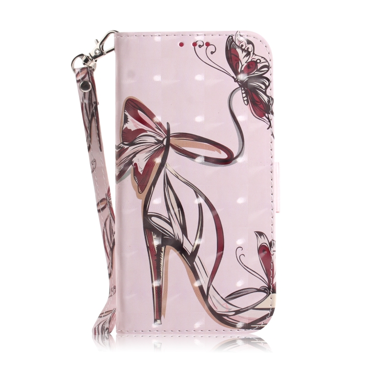 For iPhone 15 Plus 3D Colored Horizontal Flip Leather Phone Case(Butterfly High-heeled) For iPhone 15 Plus 3D Colored Horizontal Flip Leather Phone Case(Butterfly High-heeled)