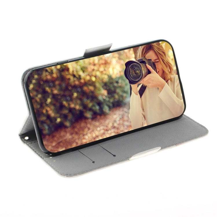 For iPhone 16 Pro Max 3D Colored Horizontal Flip Leather Phone Case(Cute Cat)