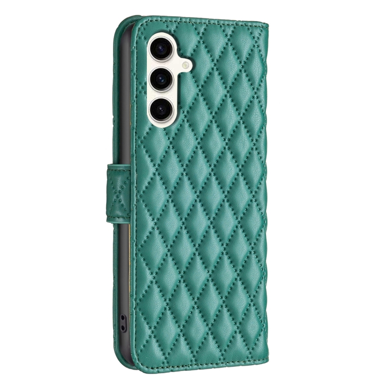 For Samsung Galaxy S23 FE 5G Diamond Lattice Wallet Flip Leather Phone Case(Green) For Samsung Galaxy S23 FE 5G Diamond Lattice Wallet Flip Leather Phone Case(Green)
