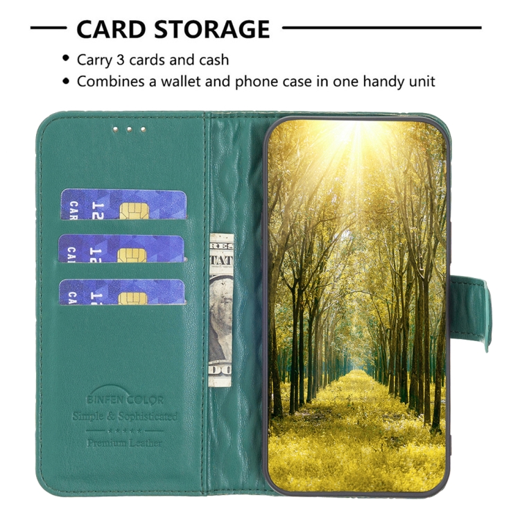 For Samsung Galaxy S23 FE 5G Diamond Lattice Wallet Flip Leather Phone Case(Green) For Samsung Galaxy S23 FE 5G Diamond Lattice Wallet Flip Leather Phone Case(Green)