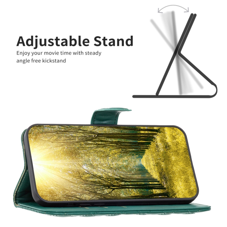 For Samsung Galaxy S23 FE 5G Diamond Lattice Wallet Flip Leather Phone Case(Green) For Samsung Galaxy S23 FE 5G Diamond Lattice Wallet Flip Leather Phone Case(Green)