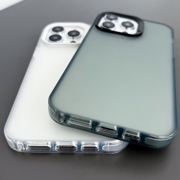 For iPhone 13 Pro 2 in 1 Frosted TPU Phone Case(Transparent)