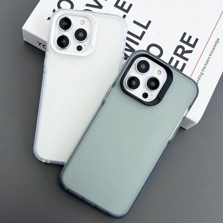 For iPhone 13 Pro 2 in 1 Frosted TPU Phone Case(Transparent)