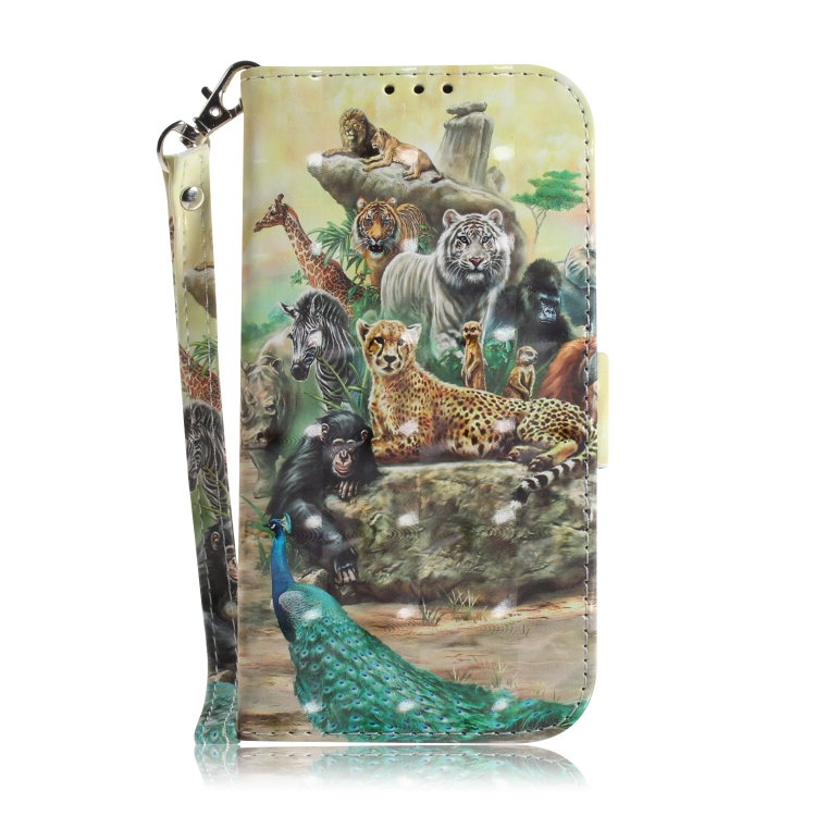 For Samsung Galaxy S23 FE 5G 3D Colored Horizontal Flip Leather Phone Case(Zoo) For Samsung Galaxy S23 FE 5G 3D Colored Horizontal Flip Leather Phone Case(Zoo)