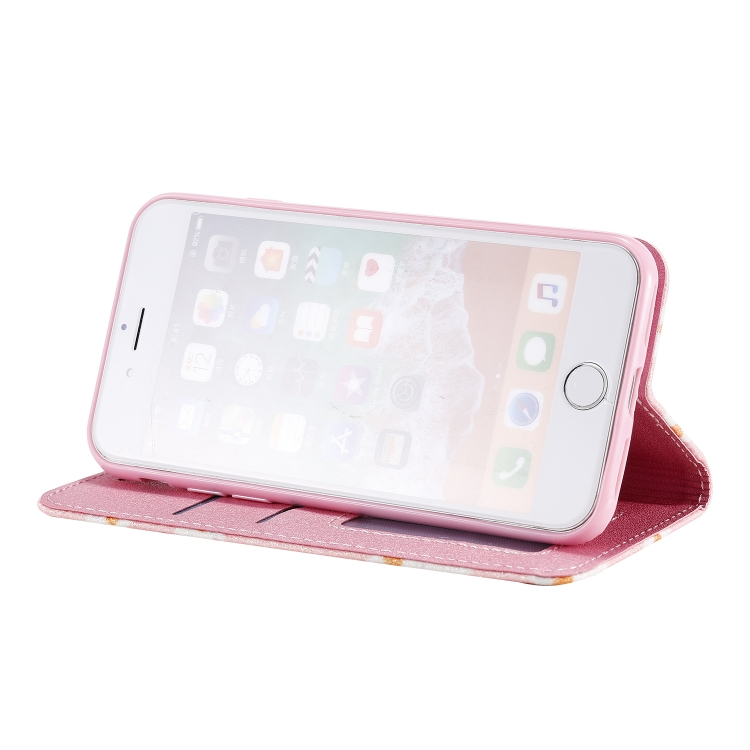 For iPhone SE 2022 / SE 2020 / 8 / 7 Glittering Daisy Magnetic Horizontal Flip Leather Case with Holder & Card Slots & Photo Frame(Pink) For iPhone SE 2022 / SE 2020 / 8 / 7 Glittering Daisy Magnetic Horizontal Flip Leather Case with Holder & Card Slots & Photo Frame(Pink)