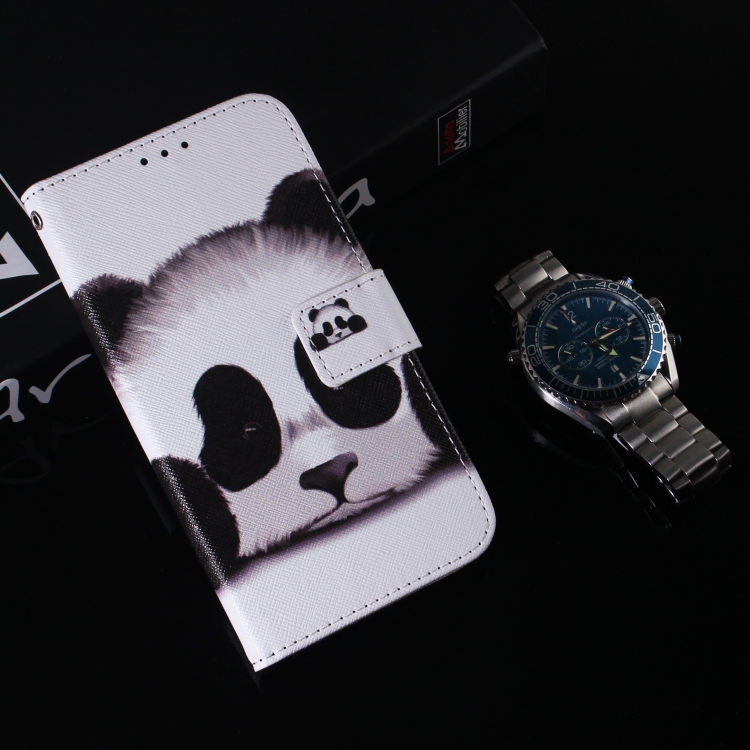 For iPhone 16 Pro Coloured Drawing Flip Leather Phone Case(Panda) For iPhone 16 Pro Coloured Drawing Flip Leather Phone Case(Panda)