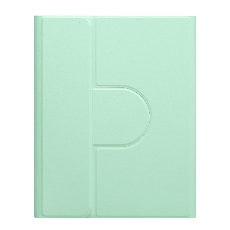 For iPad 10th Gen 10.9 2022 Round Button 360 Degree Rotatable Bluetooth Keyboard Leather Case with Touchpad(Mint Green) For iPad 10th Gen 10.9 2022 Round Button 360 Degree Rotatable Bluetooth Keyboard Leather Case with Touchpad(Mint Green)