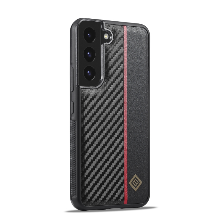 For Samsung Galaxy S22+ LC.IMEEKE 3 in 1 Carbon Fiber Texture Shockproof Phone Case(Black) For Samsung Galaxy S22+ LC.IMEEKE 3 in 1 Carbon Fiber Texture Shockproof Phone Case(Black)