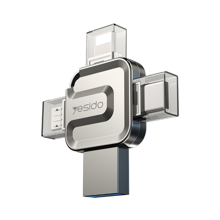 32GB Yesido FL15 USB + 8 Pin + Mirco USB + Type-C 4 in 1 USB Flash Drive with OTG Function 32GB Yesido FL15 USB + 8 Pin + Mirco USB + Type-C 4 in 1 USB Flash Drive with OTG Function