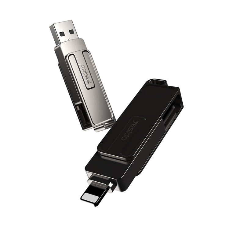 64GB Yesido FL16 USB+8 Pin 2 in 1 USB Flash Drive with OTG Function 64GB Yesido FL16 USB+8 Pin 2 in 1 USB Flash Drive with OTG Function