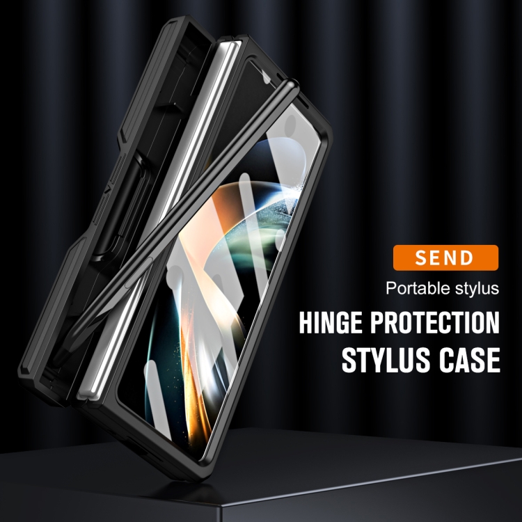 For Samsung Galaxy Z Fold4 TPU + PC Integrated All-inclusive Shockproof Phone Case with Pen(Black) For Samsung Galaxy Z Fold4 TPU + PC Integrated All-inclusive Shockproof Phone Case with Pen(Black)