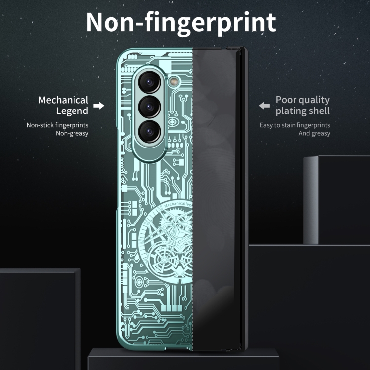 For Samsung Galaxy Z Fold5 Mechanical Legend Integrated Electroplating All-inclusive Phone Case(Green) For Samsung Galaxy Z Fold5 Mechanical Legend Integrated Electroplating All-inclusive Phone Case(Green)