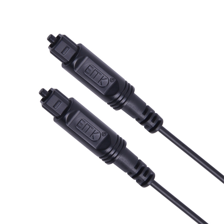 1.5m EMK OD2.2mm câble de fibre optique audio numérique câble en plastique  d'équilibre de haut-parleur (noir)