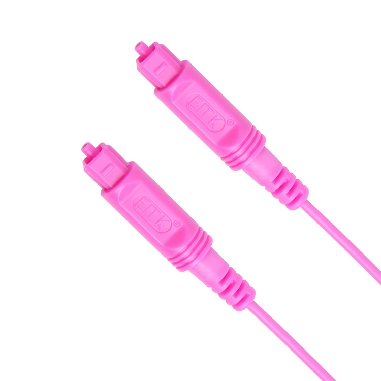 1.5m EMK OD2.2mm Cable de fibra óptica de audio digital Cable de equilibrio de altavoz de plástico (rosa) - 1