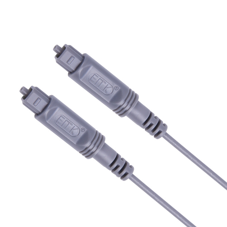 3m EMK OD2.2mm Cable de fibra óptica de audio digital Cable de equilibrio de altavoz de plástico (gris plateado) - 1