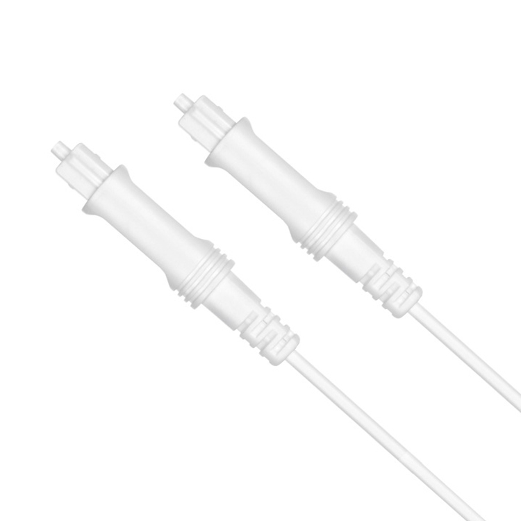 5m EMK OD2.2mm Cable de fibra óptica de audio digital Cable de equilibrio de altavoz de plástico (blanco) - 1