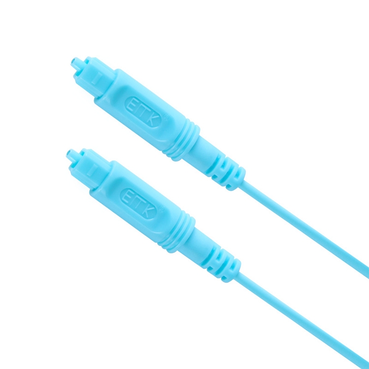 10m EMK OD2.2mm Cable de fibra óptica de audio digital Cable de equilibrio de altavoz de plástico (azul cielo) - 1