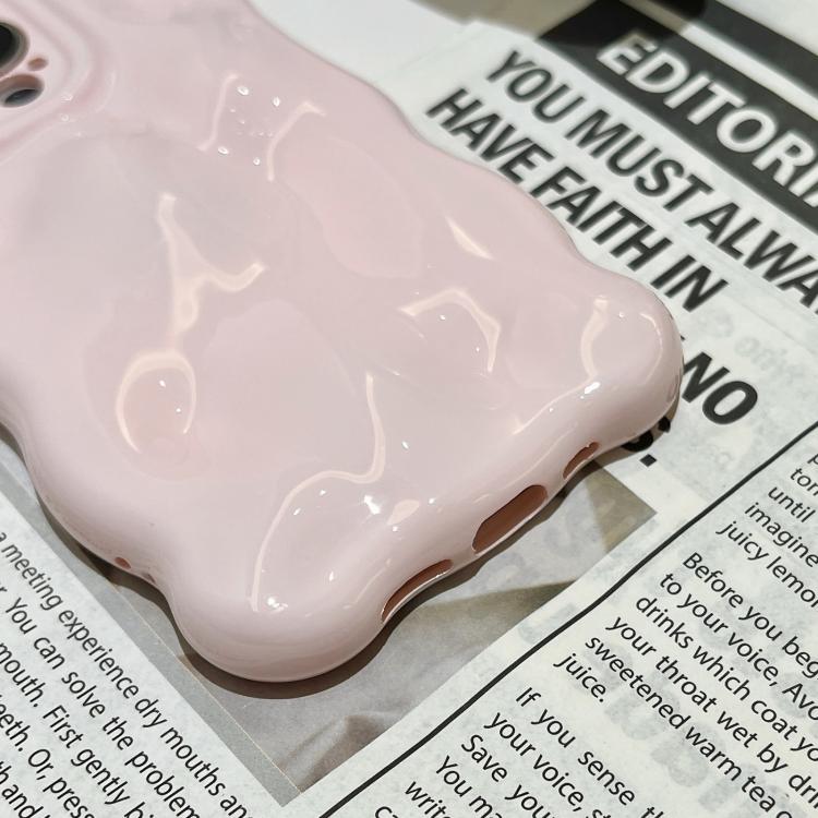 For iPhone 13 Pro Max Wave Bubbles TPU Phone Case(Baby Pink)