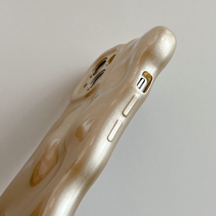 For iPhone 15 Pro Max Wave Bubbles TPU Phone Case(Champagne Gold) For iPhone 15 Pro Max Wave Bubbles TPU Phone Case(Champagne Gold)