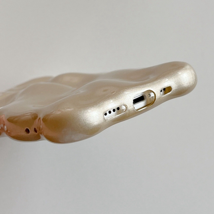 For iPhone 15 Pro Max Wave Bubbles TPU Phone Case(Champagne Gold) For iPhone 15 Pro Max Wave Bubbles TPU Phone Case(Champagne Gold)