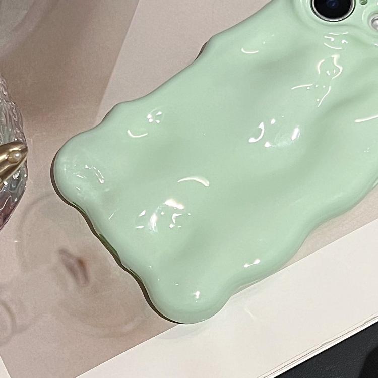For iPhone 16 Pro Max Wave Bubbles TPU Phone Case(Baby Green)