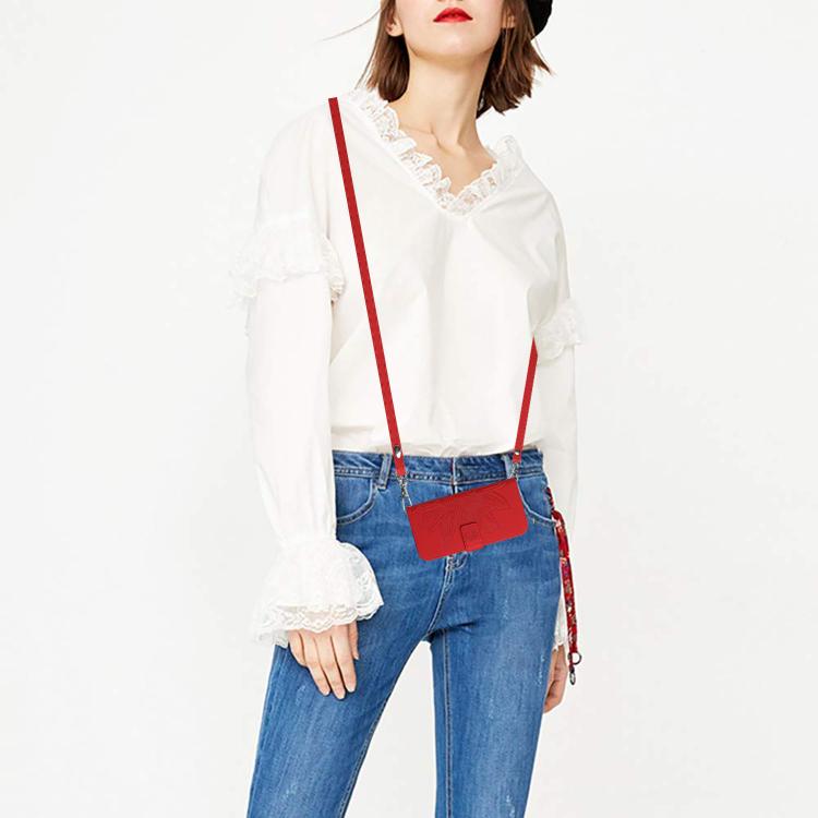 For OPPO A6 5G Global / A6x 5G Skin Feel Sun Flower Embossed Flip Leather Phone Case with Lanyard(Red)