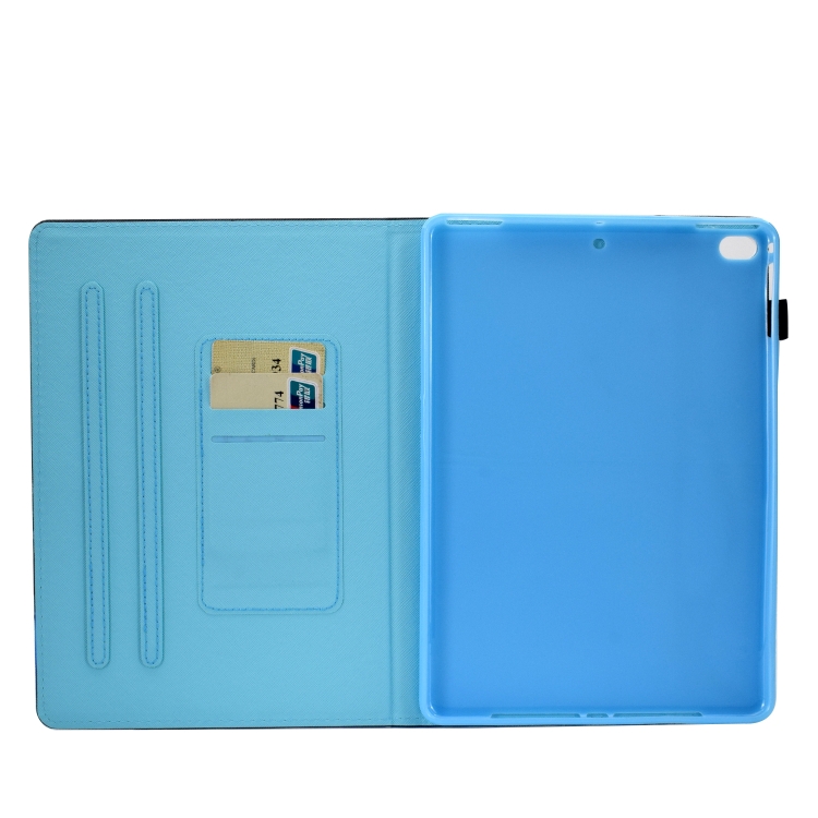 For iPad 9.7 (2017) / (2018) / Air 2 / Air Colored Drawing Stitching Horizontal Flip Leather Case with Holder & Card Slots & Sleep / Wake-up Function(Forest) For iPad 9.7 (2017) / (2018) / Air 2 / Air Colored Drawing Stitching Horizontal Flip Leather Case with Holder & Card Slots & Sleep / Wake-up Function(Forest)