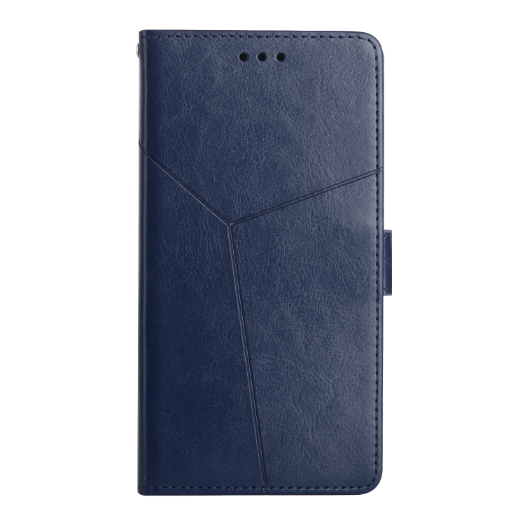 For Samsung Galaxy S24 5G Y-shaped Pattern Flip Leather Phone Case(Blue) For Samsung Galaxy S24 5G Y-shaped Pattern Flip Leather Phone Case(Blue)