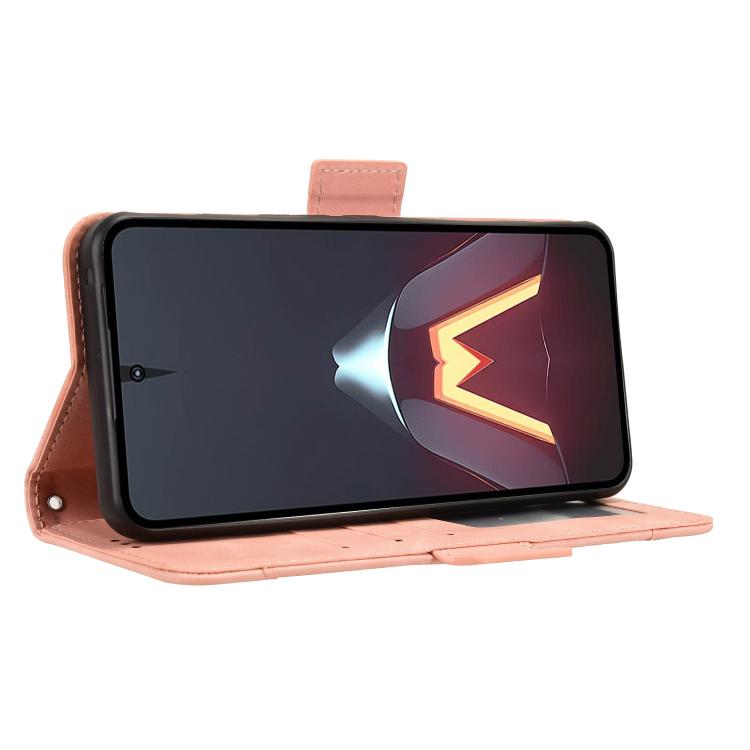 For ZTE nubia Neo 5 Pro 5G Skin Feel Calf Texture Card Slots Leather Phone Case(Pink)