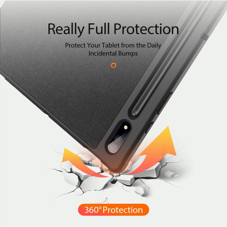 For Samsung Galaxy Tab S9 Ultra/S8 Ultra DUX DUCIS Domo Series Cloth Texture Magnetic Leather Tablet Case(Black) For Samsung Galaxy Tab S9 Ultra/S8 Ultra DUX DUCIS Domo Series Cloth Texture Magnetic Leather Tablet Case(Black)