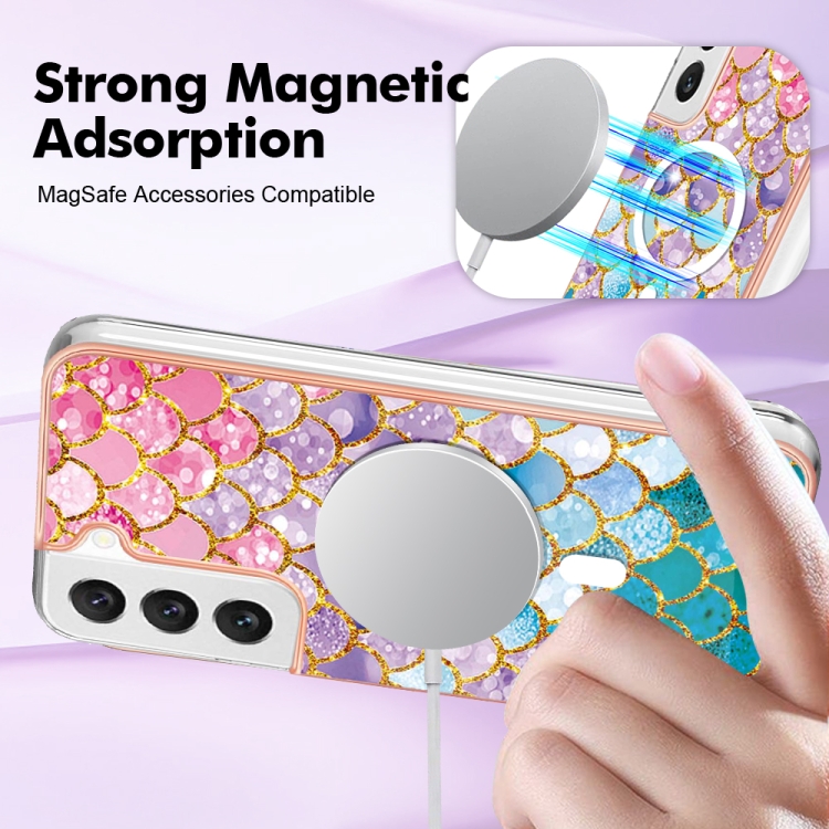 For Samsung Galaxy S23+ 5G Marble Pattern Dual-side IMD Magsafe TPU Phone Case(Colorful Scales) For Samsung Galaxy S23+ 5G Marble Pattern Dual-side IMD Magsafe TPU Phone Case(Colorful Scales)