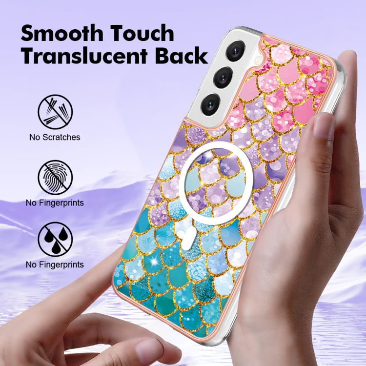 For Samsung Galaxy S23+ 5G Marble Pattern Dual-side IMD Magsafe TPU Phone Case(Colorful Scales) For Samsung Galaxy S23+ 5G Marble Pattern Dual-side IMD Magsafe TPU Phone Case(Colorful Scales)