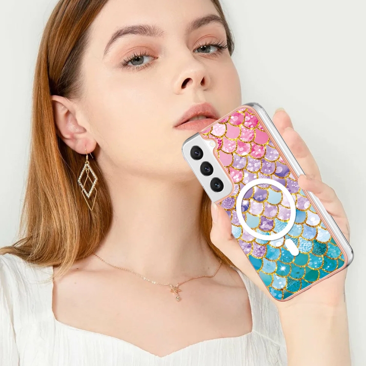For Samsung Galaxy S23+ 5G Marble Pattern Dual-side IMD Magsafe TPU Phone Case(Colorful Scales) For Samsung Galaxy S23+ 5G Marble Pattern Dual-side IMD Magsafe TPU Phone Case(Colorful Scales)
