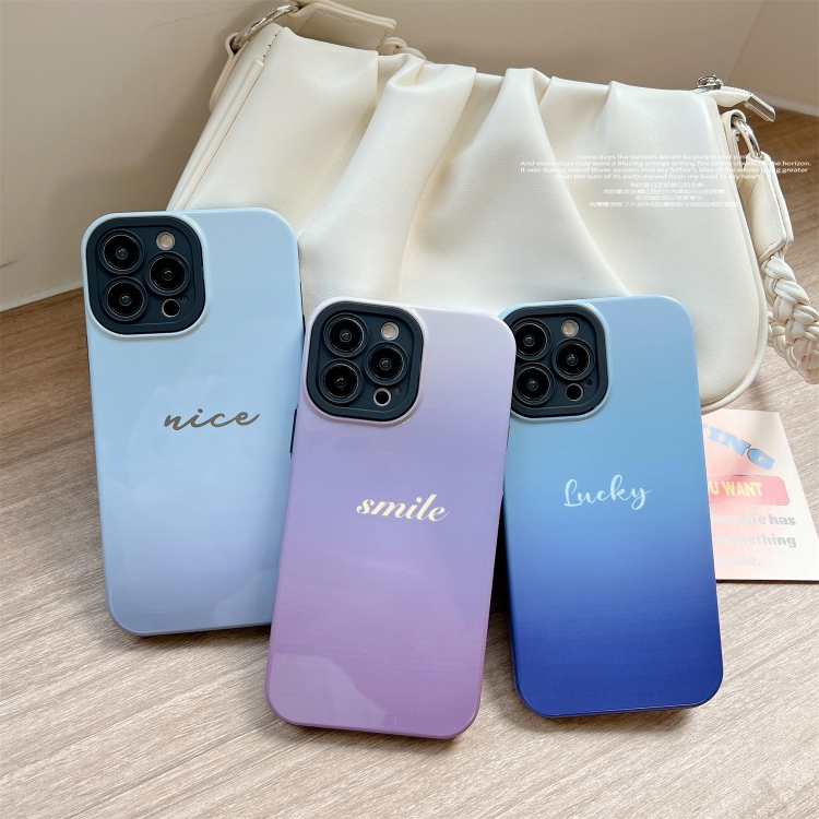 For iPhone 12 Pro Max 2 in 1 PC + TPU Shockproof Phone Case(Gradient Light Blue) For iPhone 12 Pro Max 2 in 1 PC + TPU Shockproof Phone Case(Gradient Light Blue)