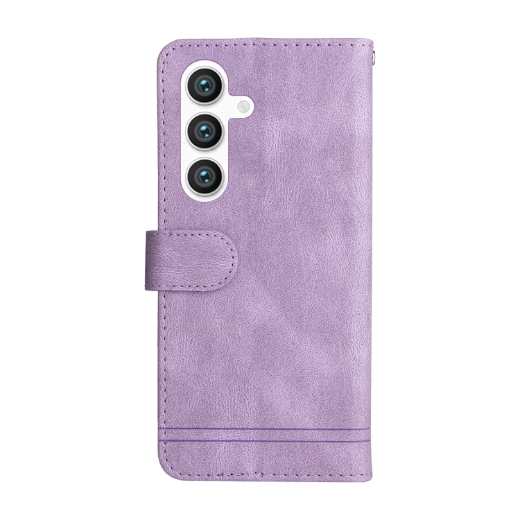 For Samsung Galaxy S24 Skin Feel Life Tree Metal Button Leather Phone Case(Purple) For Samsung Galaxy S24 Skin Feel Life Tree Metal Button Leather Phone Case(Purple)
