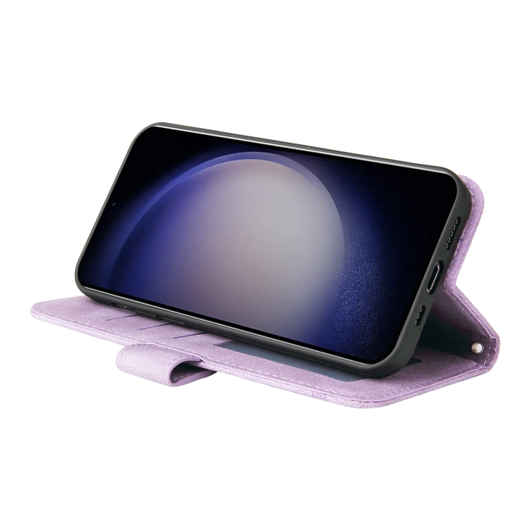 For Samsung Galaxy S24 Skin Feel Life Tree Metal Button Leather Phone Case(Purple) For Samsung Galaxy S24 Skin Feel Life Tree Metal Button Leather Phone Case(Purple)