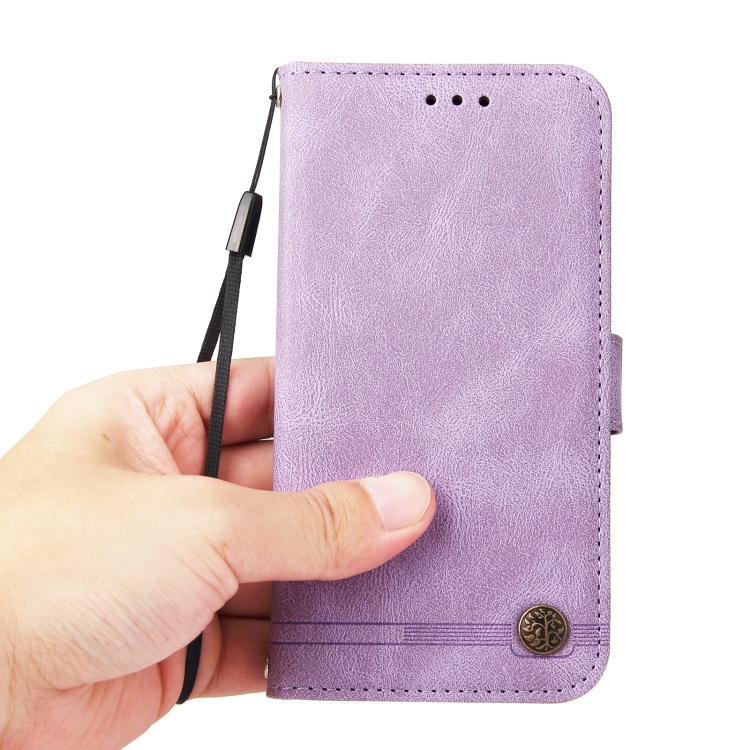 For Samsung Galaxy S24 Skin Feel Life Tree Metal Button Leather Phone Case(Purple) For Samsung Galaxy S24 Skin Feel Life Tree Metal Button Leather Phone Case(Purple)