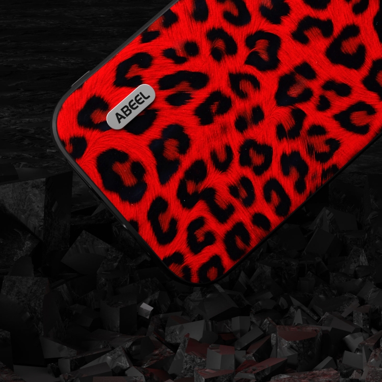 For Samsung Galaxy S23 FE 5G ABEEL Black Edge Leopard Phone Case(Red Leopard) For Samsung Galaxy S23 FE 5G ABEEL Black Edge Leopard Phone Case(Red Leopard)