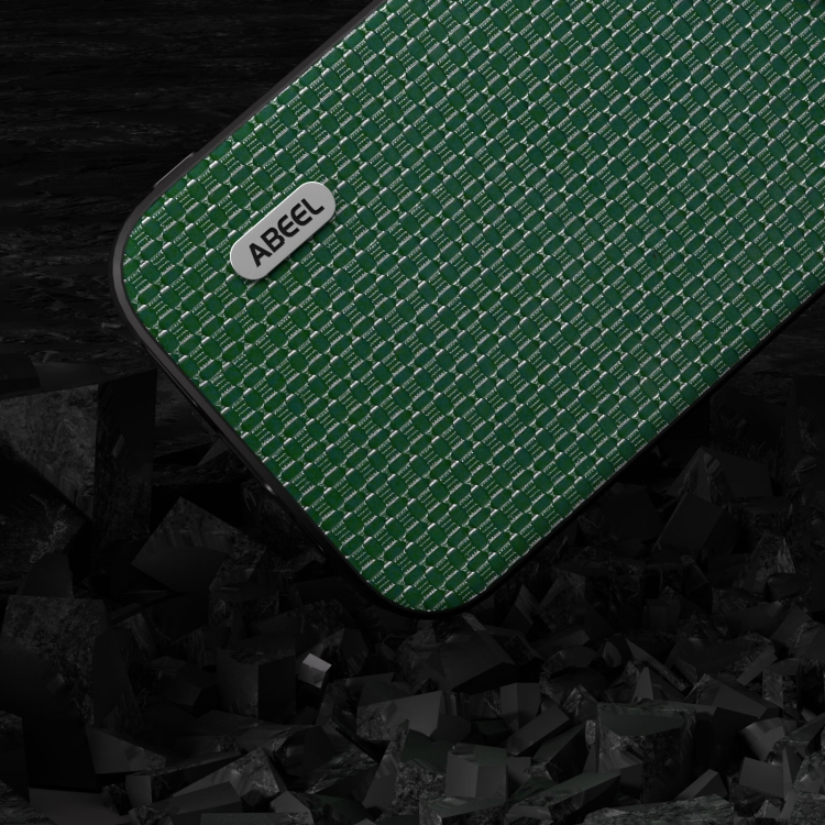 For Samsung Galaxy S23 FE 5G ABEEL Genuine Leather Luxury Black Edge Phone Case(Night Green) For Samsung Galaxy S23 FE 5G ABEEL Genuine Leather Luxury Black Edge Phone Case(Night Green)