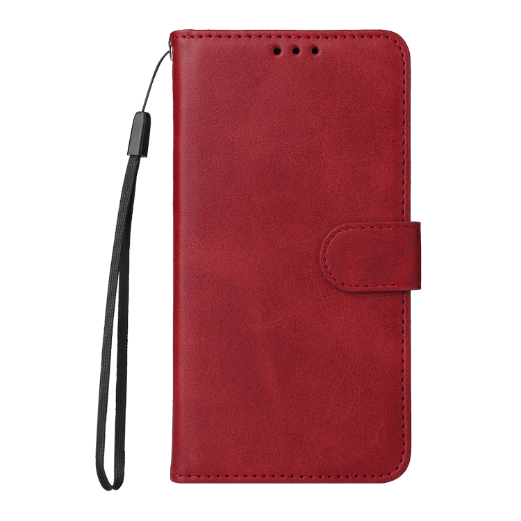 For Samsung Galaxy S24 Ultra Classic Calf Texture Flip Leather Phone Case(Red) For Samsung Galaxy S24 Ultra Classic Calf Texture Flip Leather Phone Case(Red)