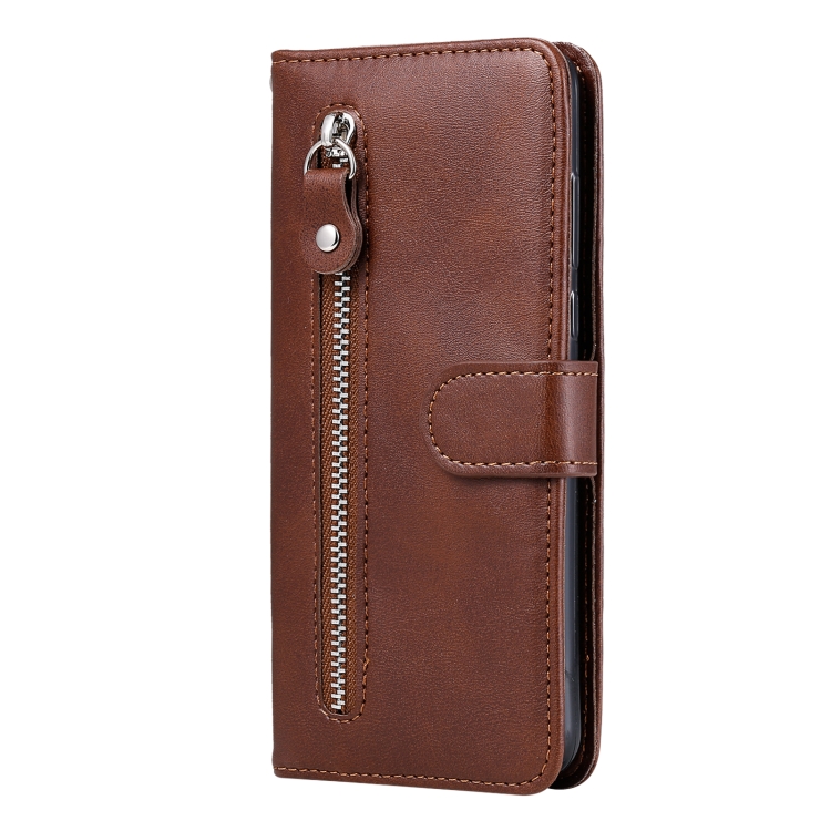 For Samsung Galaxy S24 Ultra Fashion Calf Texture Zipper Leather Phone Case(Brown) For Samsung Galaxy S24 Ultra Fashion Calf Texture Zipper Leather Phone Case(Brown)