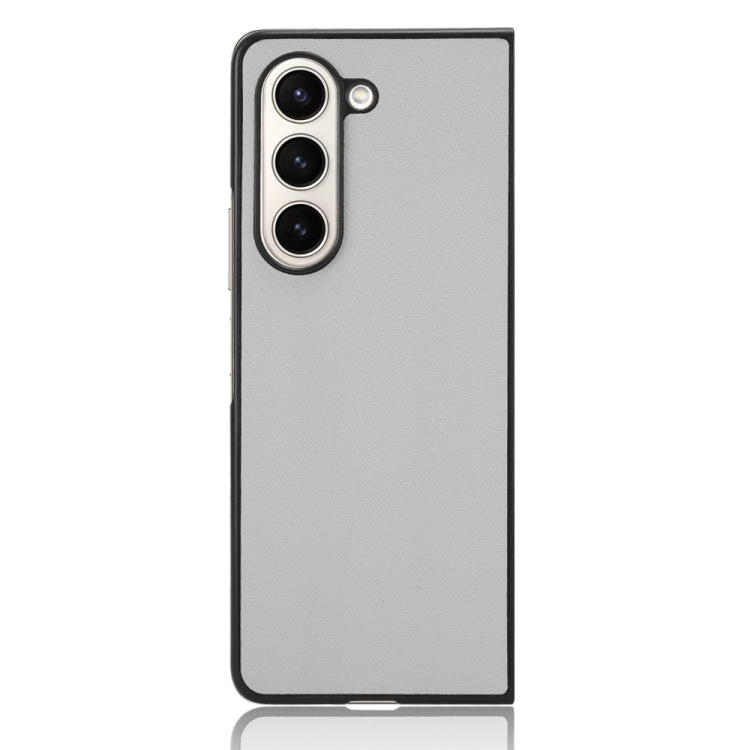 For Samsung Galaxy Z Fold5 PU Leather PC Phone Case(White) For Samsung Galaxy Z Fold5 PU Leather PC Phone Case(White)