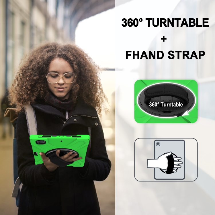 For iPad Pro 12.9 2021 / 2020 Shockproof Colorful Silicone + PC Protective Tablet Case with Holder & Shoulder Strap & Hand Strap & Pen Slot(Green) For iPad Pro 12.9 2021 / 2020 Shockproof Colorful Silicone + PC Protective Tablet Case with Holder & Shoulder Strap & Hand Strap & Pen Slot(Green)