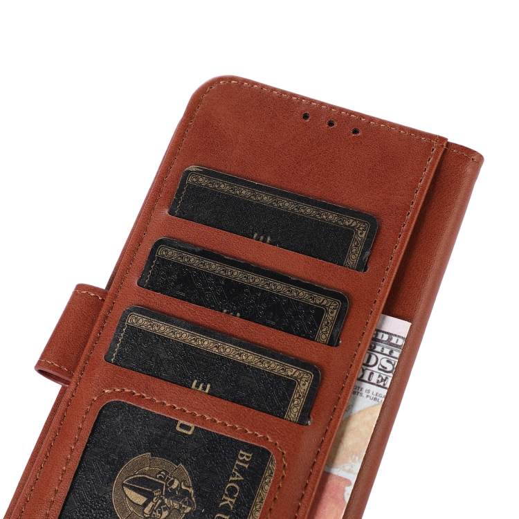For Samsung Galaxy S24 5G Cow Texture Leather Phone Case(Brown) For Samsung Galaxy S24 5G Cow Texture Leather Phone Case(Brown)