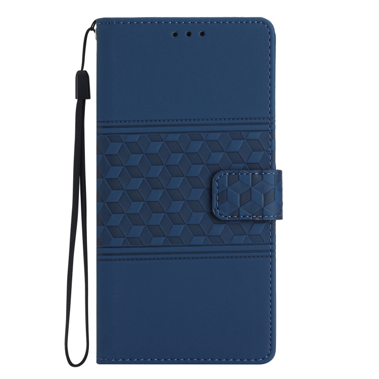 For Samsung Galaxy S24 Ultra 5G Diamond Embossed Skin Feel Leather Phone Case(Dark Blue) For Samsung Galaxy S24 Ultra 5G Diamond Embossed Skin Feel Leather Phone Case(Dark Blue)