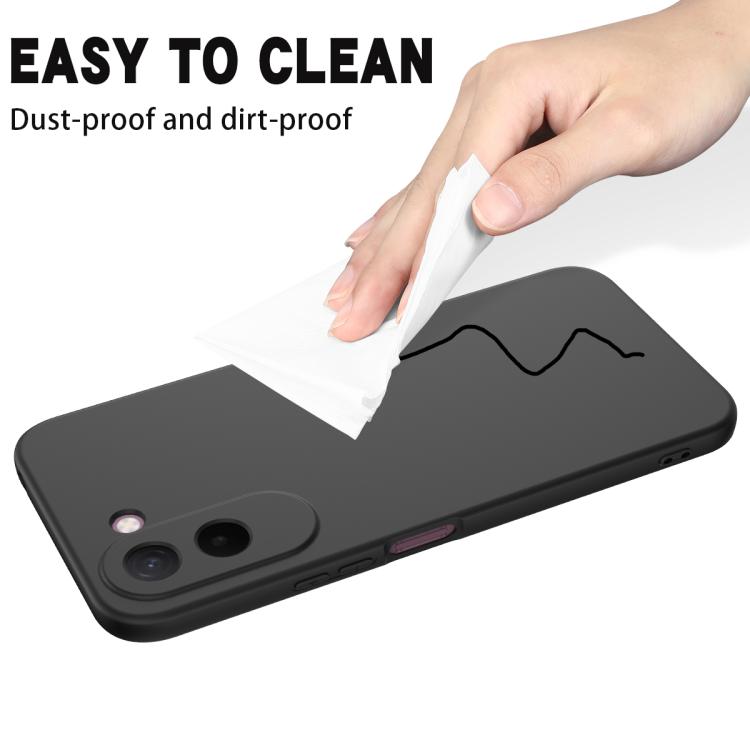 For OnePlus N6x 4G Solid Color Liquid Silicone Dropproof Full Coverage Phone Case(Black)