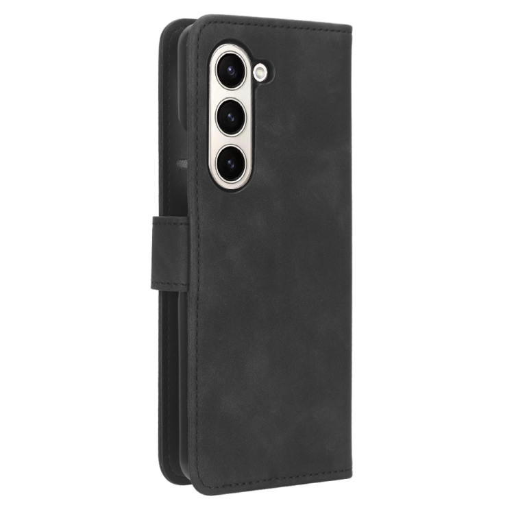 For Samsung Galaxy Z Fold5 Skin Feel Magnetic Flip Leather Phone Case(Black) For Samsung Galaxy Z Fold5 Skin Feel Magnetic Flip Leather Phone Case(Black)