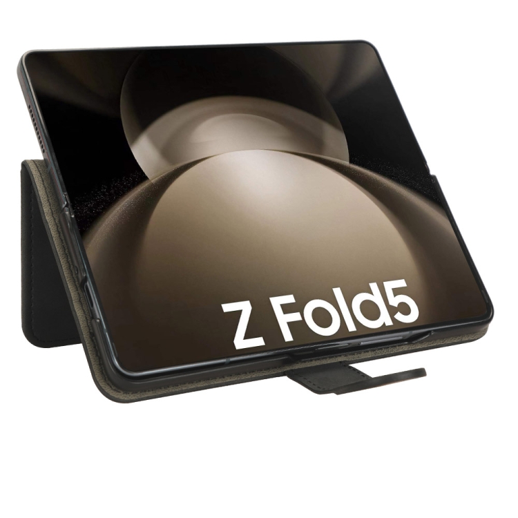 For Samsung Galaxy Z Fold5 Skin Feel Magnetic Flip Leather Phone Case(Black) For Samsung Galaxy Z Fold5 Skin Feel Magnetic Flip Leather Phone Case(Black)