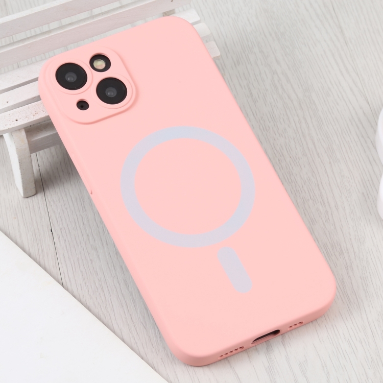 Funda de silicón con MagSafe para el iPhone 15 - Rosa claro - Apple (MX)